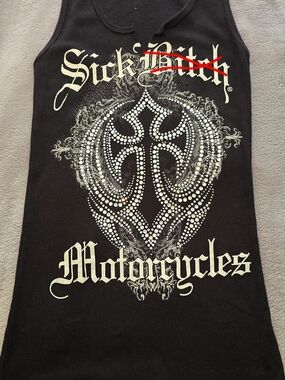 Sick Boy Choppers Black Graphic Tank Top
